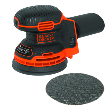 BLACK DECKER excentrische schuurmachine 18V BDCROS18N-XJ zonder accu