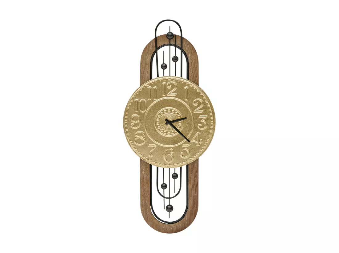 Horloge murale NOBELIUM 36 cm Métal Doré