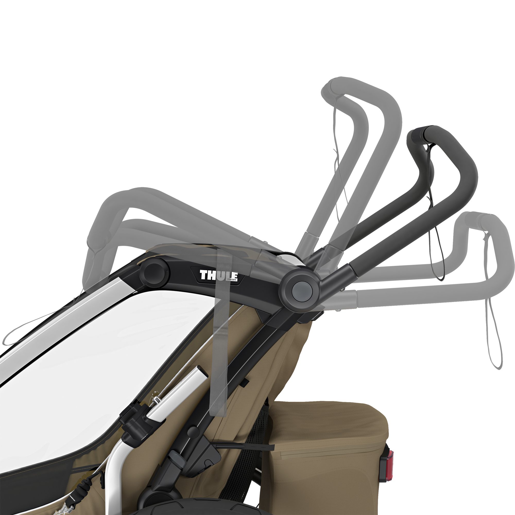 Thule Chariot Cross 2 Double Fahrradanhänger 2 Sitzer khaki