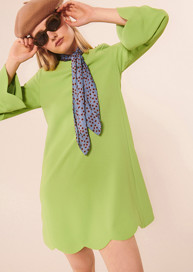 Robe Ruodanaverte en crêpe