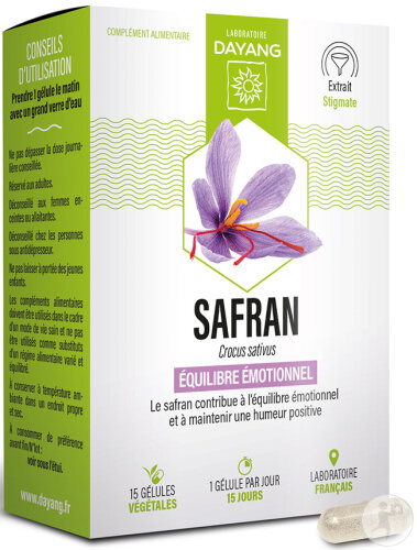 Dayang Safran Equilibre Emotionnel 15 Gélules