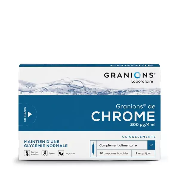 Granions de Cromo 200ug 30 ampolas