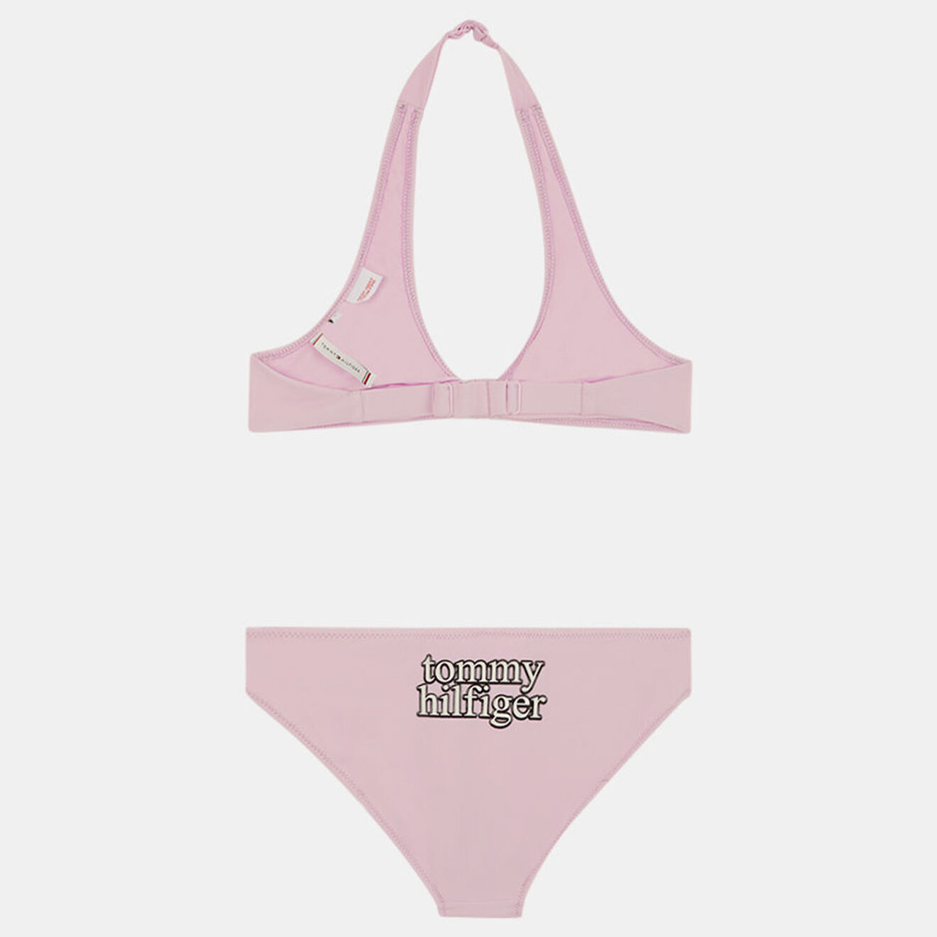 Tommy Hilfiger Maillot de Bain 2 Pièces en Matière recyclée Triangle rose
