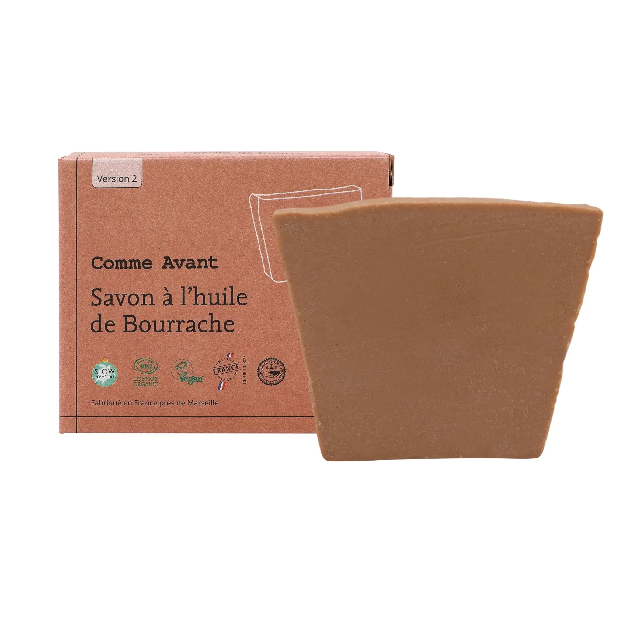 Savon à l'huile de bourrache - Version 2 - 1 savon - 100g / Sans