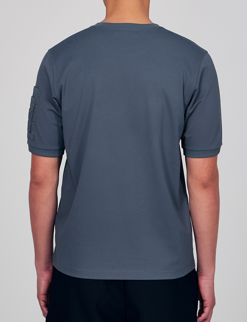 GERTRUDE&GASTON T-SHIRT HOMME POCHE NYLON TIMEO PETROL