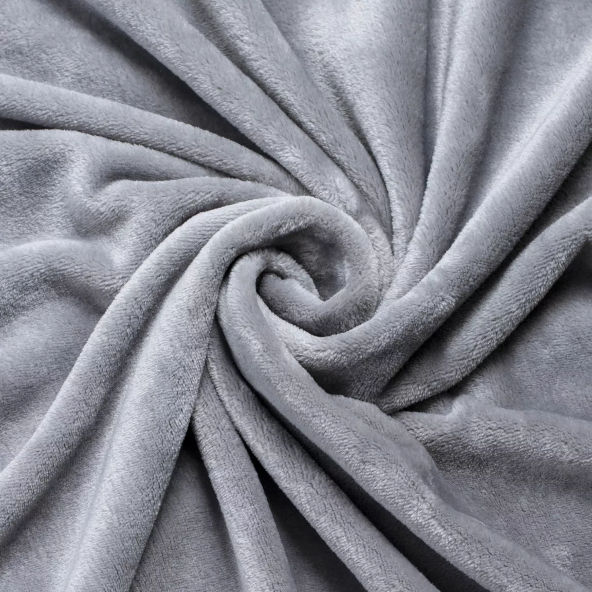 Plaid doux flanelle (125 x 150 cm) Didou Gris clair