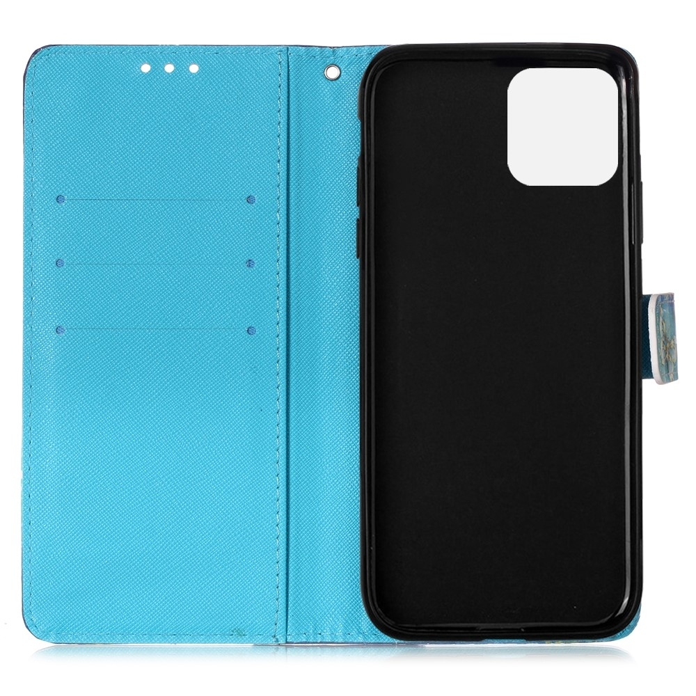iPhone 12 / iPhone 12 Pro Leder Tasche - Eule