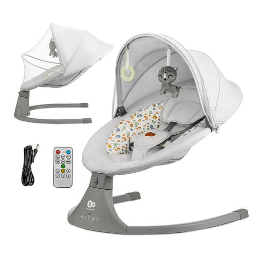 Transat balancelle électrique Lumi 2 light grey - Gris - KINDERKRAFT
