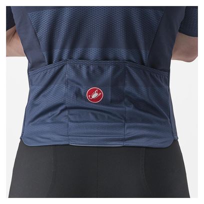 Maillot Manches Courtes Castelli Livelli Bleu