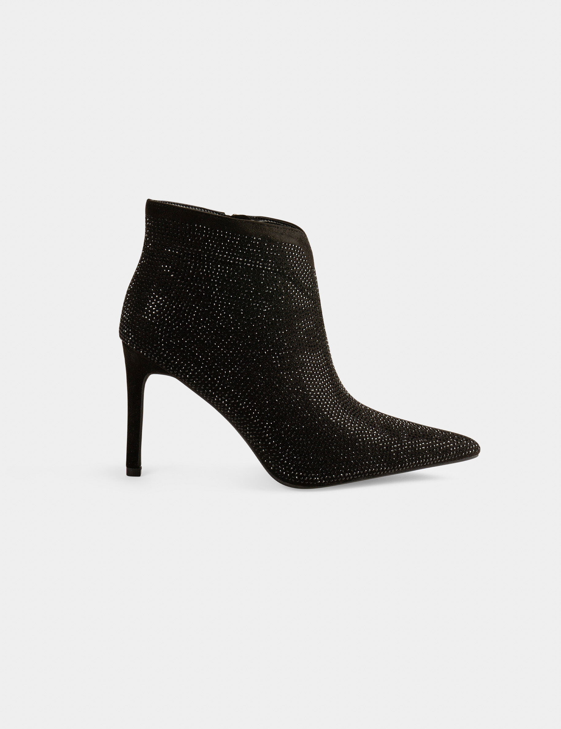 Bottines à talons avec strass noir femme - noir