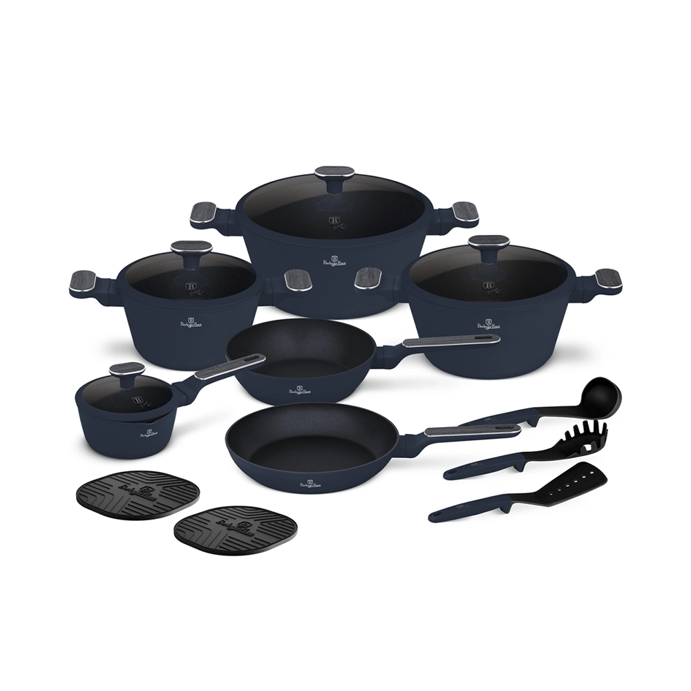 Berlinger Haus 15-teiliges Kochgeschirr-Set Deep Sea Collection