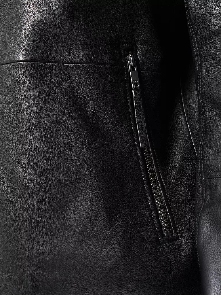 HUGO Lederjacke LOKIS schwarz