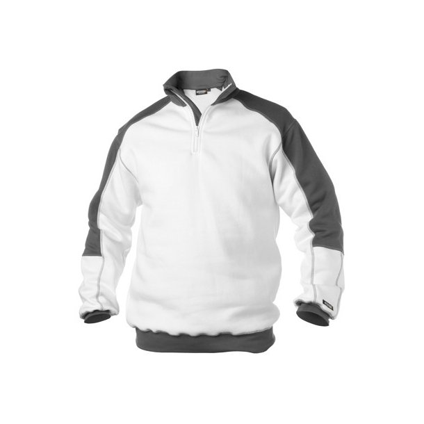 300358 Dassy ® Basiel tofarvet sweatshirt Hvid og grå