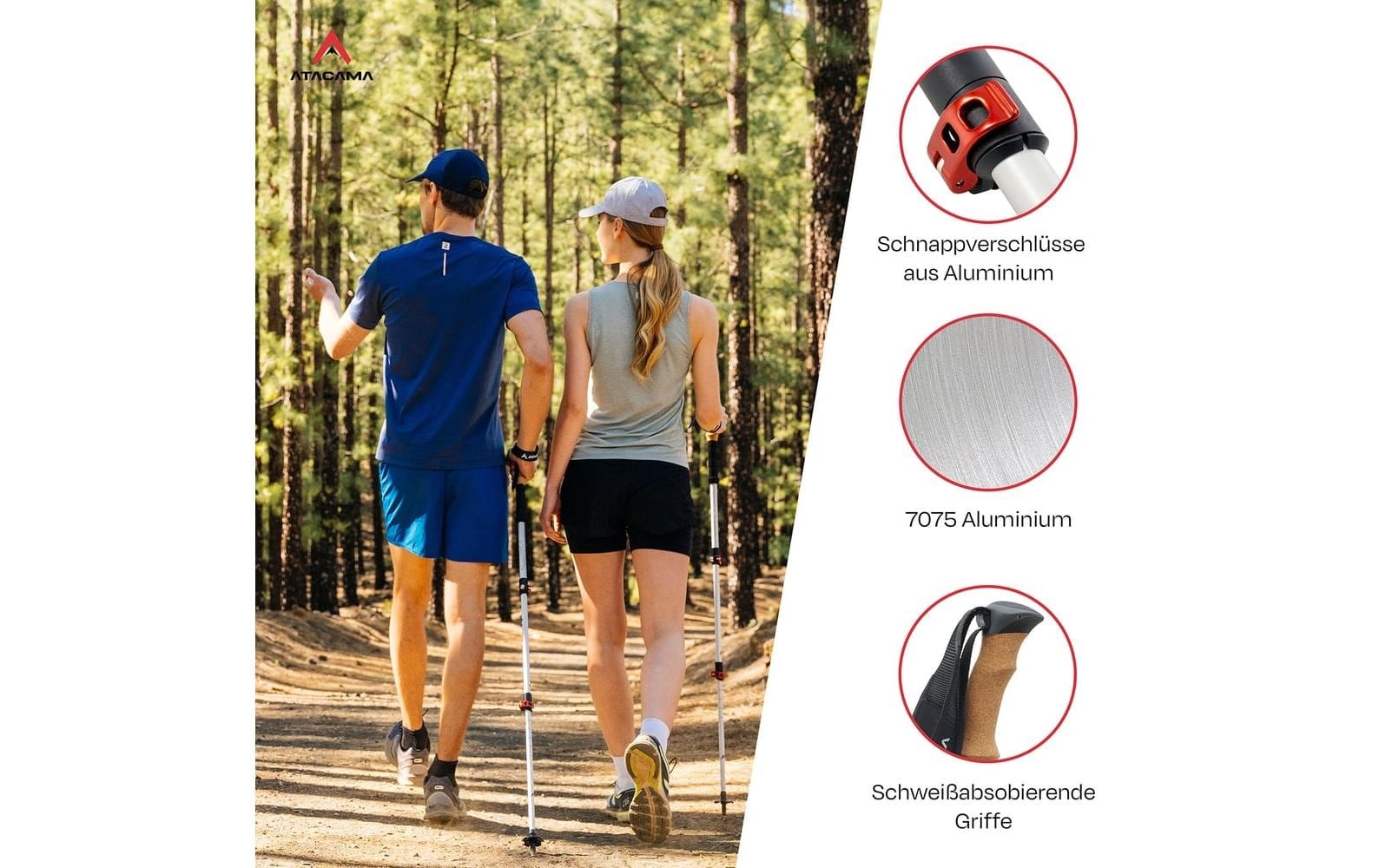 Nordic-Walking-Stöcke »Atacama 110-135 cm«