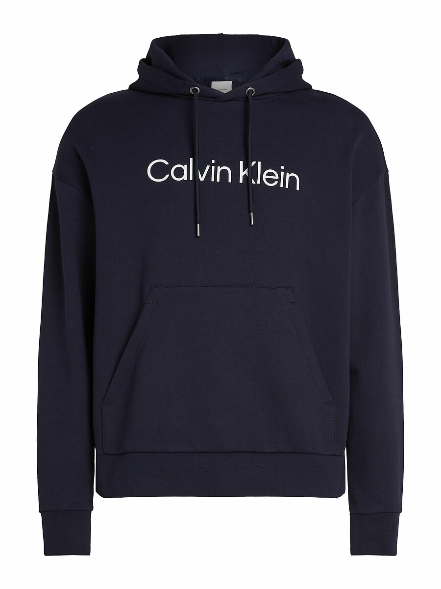 CALVIN KLEIN<br>Moletom com capuz e logo de herói