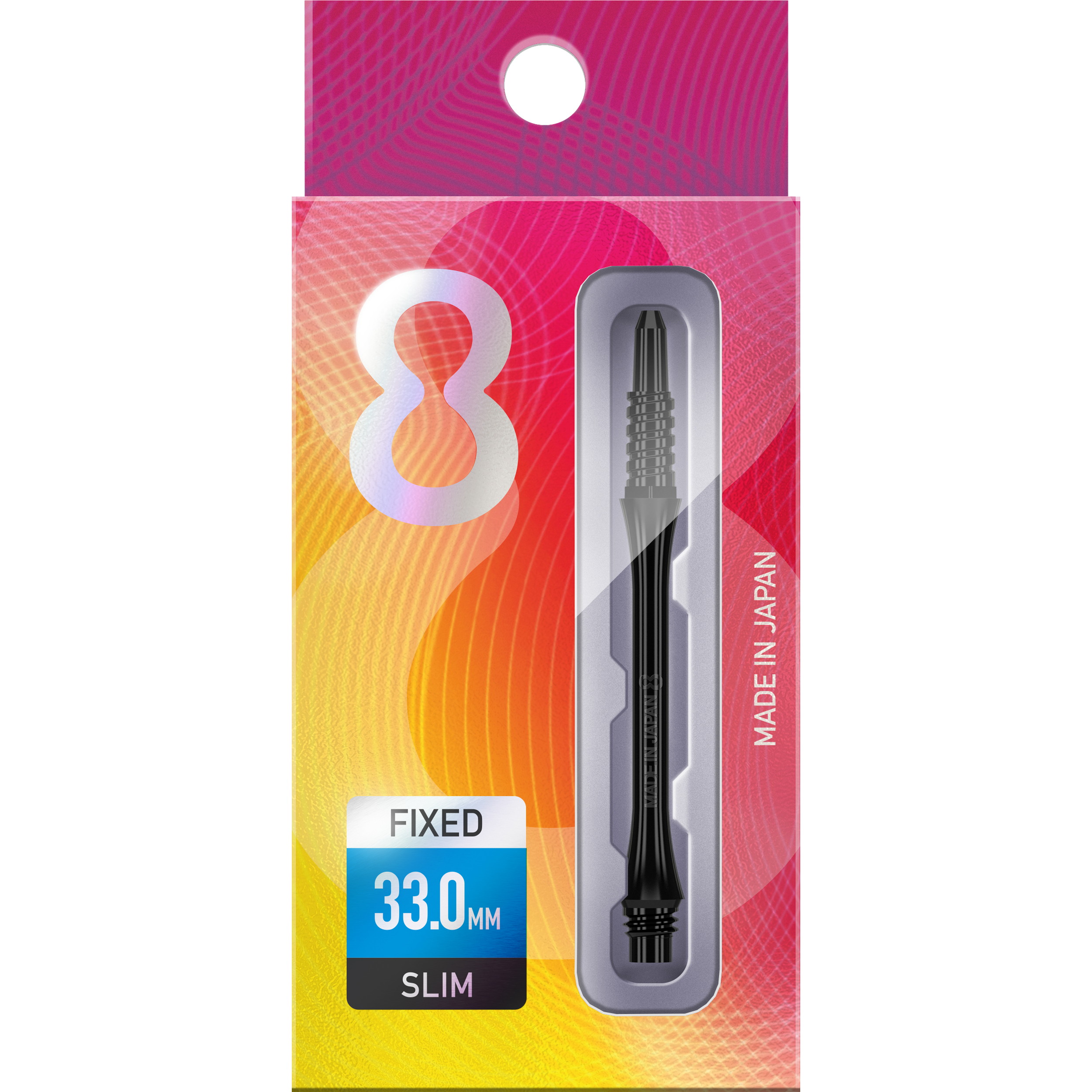 8 Flight - Slim Fixed Shaft - Schwarz