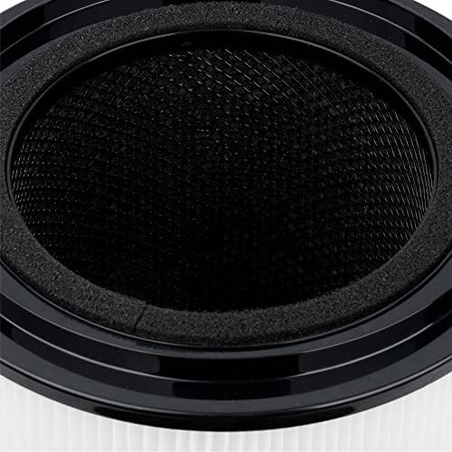 Amazon Basics   Purificateur d'air, Couvre jusqu'à 12 m², Filtres à air True HEPA et au charbon, CADR 100 m²/h, Élimine 99,97 % des allergènes (pollen, poussière, fumée), Prise européenne, Blanc : Cuisine et Maison