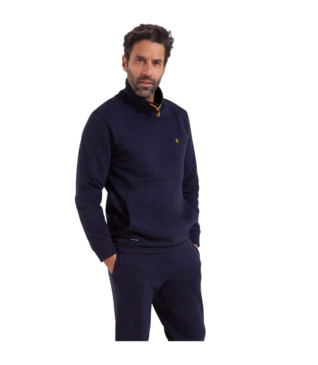 Pyjama long homme col montant