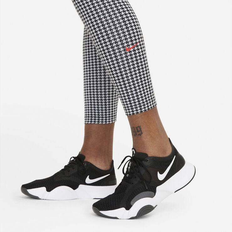 Nike Dri-FIT One Icon Clash mid-rise 7/8 tights Hvid