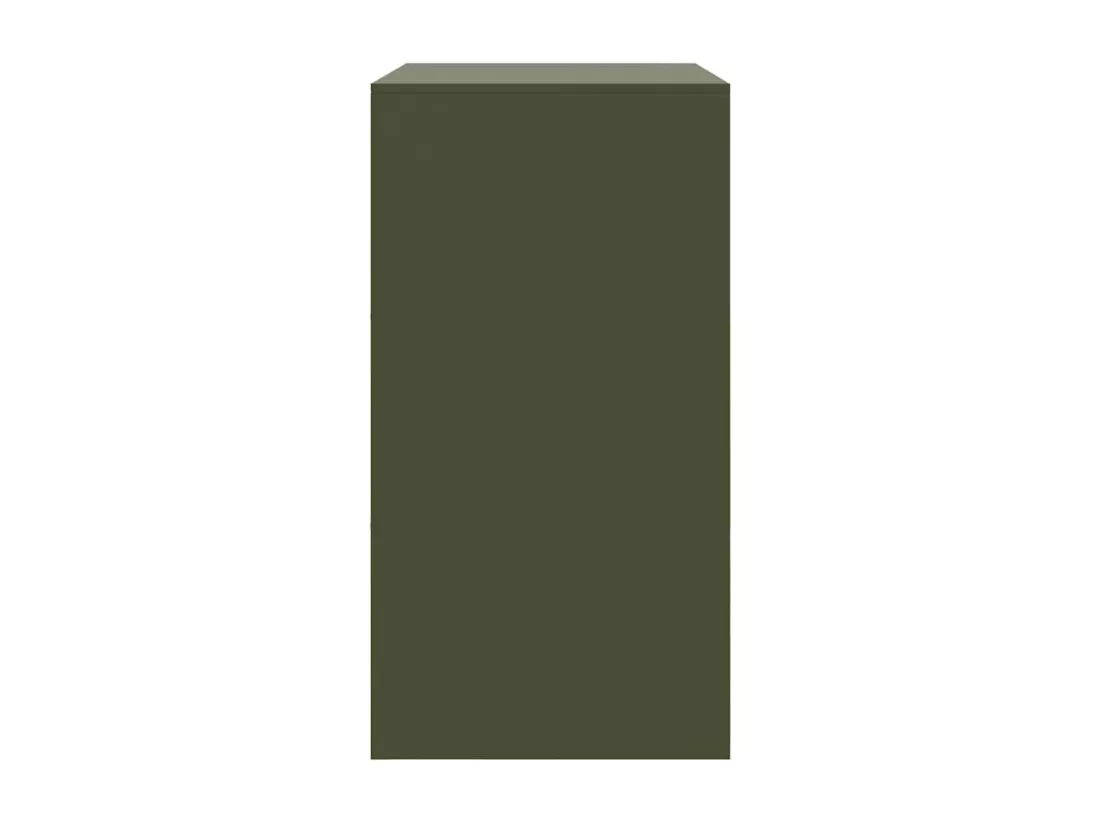 Buffet vert olive 67x39x73 cm acier