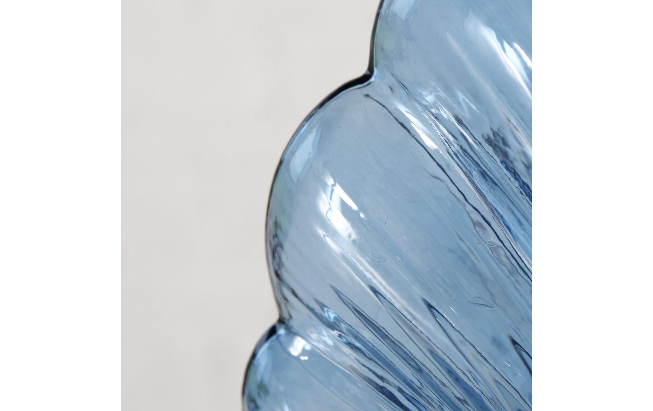 Vase Shelley 16 cm, BlauLackierte Glasvase