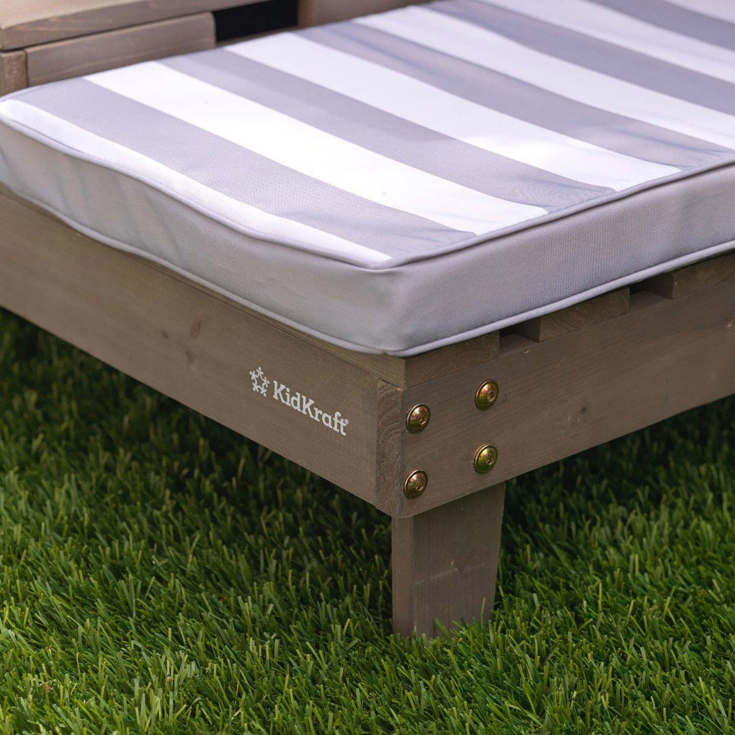 KidKraft Dubbele Loungestoel Hout met Bekerhouders