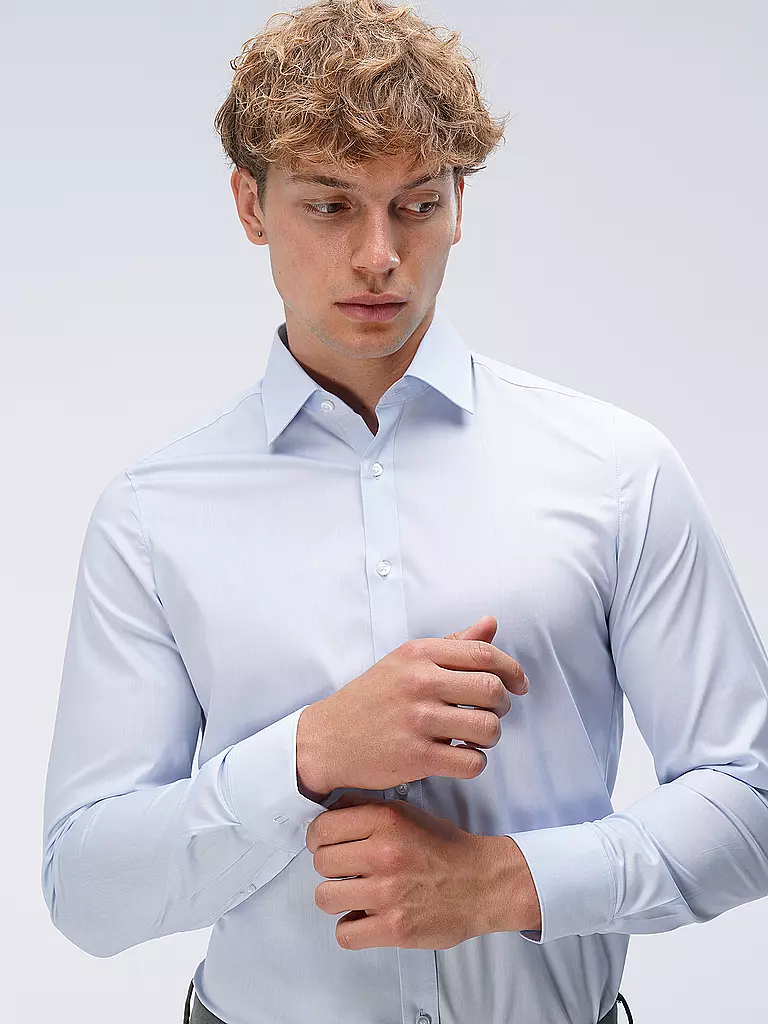 OLYMP LEVEL FIVE Hemd Body Fit blau
