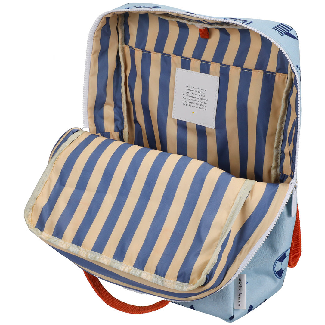 sticky lemon rugzak special edition - zissou blue - 38 cm