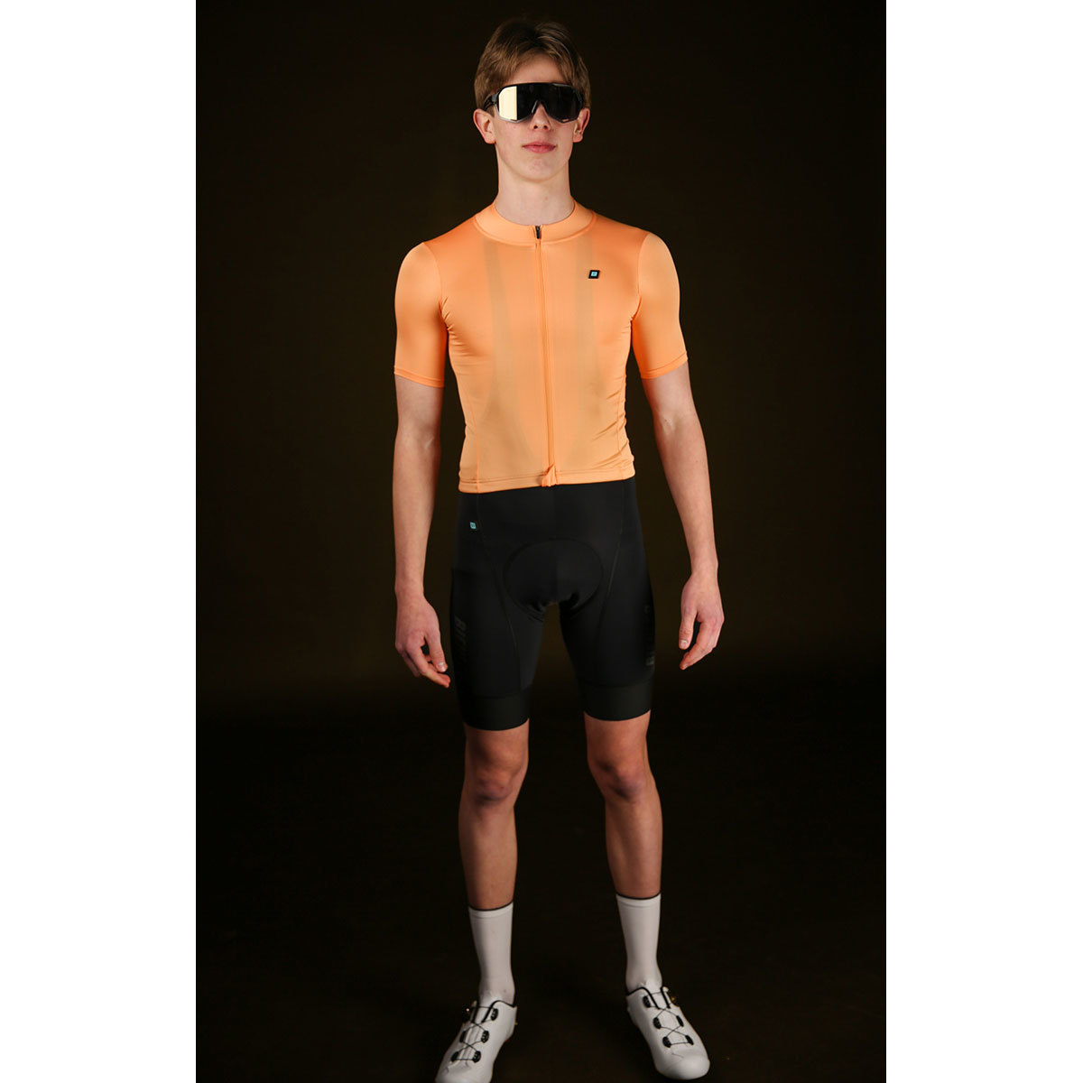Biehler Essential Fietsshirt Korte Mouwen Lichtoranje Heren