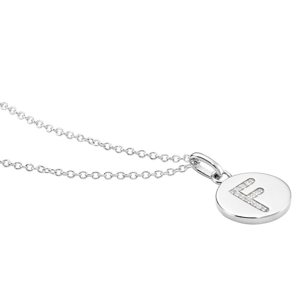 Collier Argent Eugenien Oxydes De Zirconium