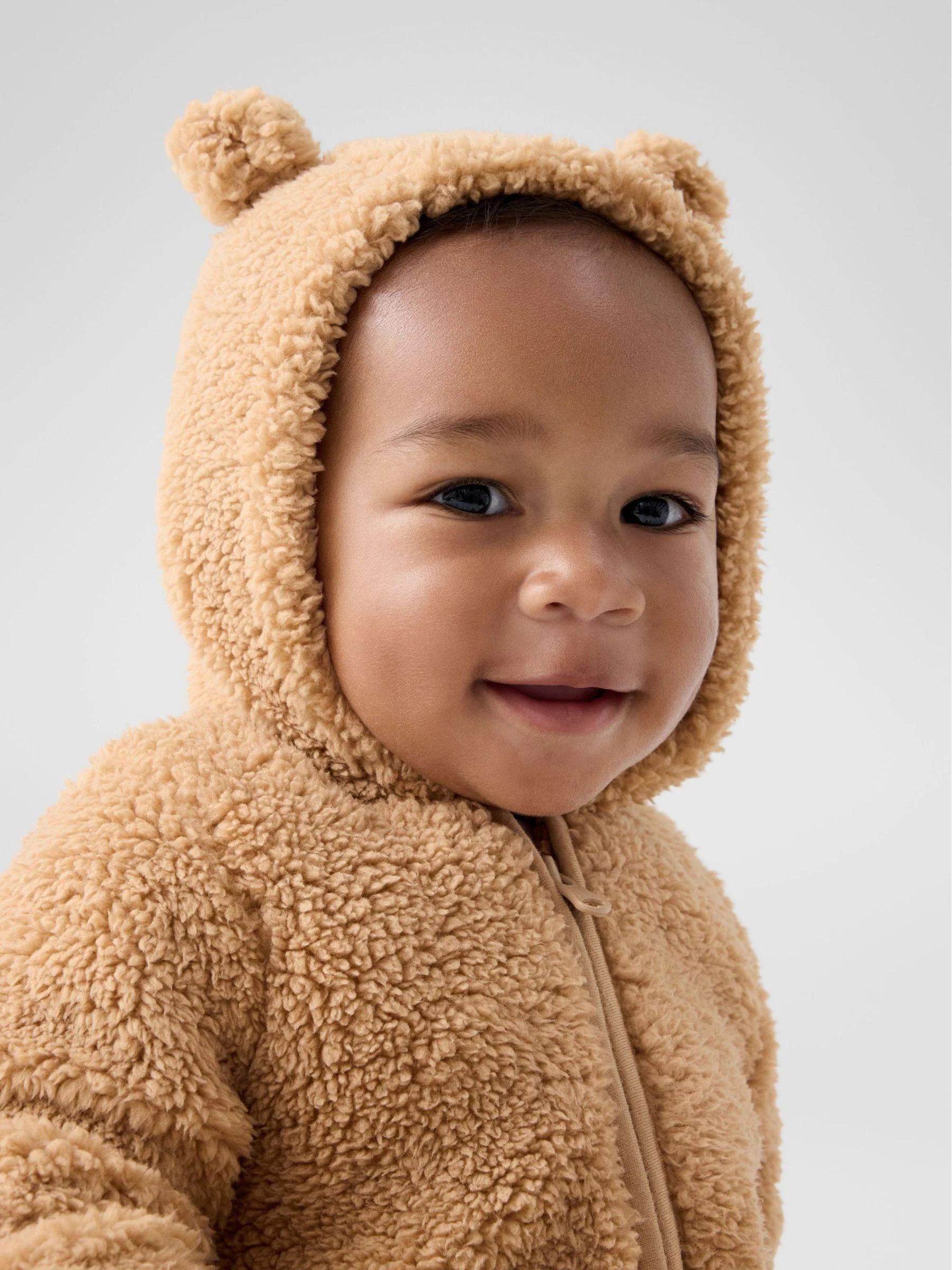 Bruin - Gap Teddy Sherpa Jack (Pasgeboren-12mnd) (0-12mnd)