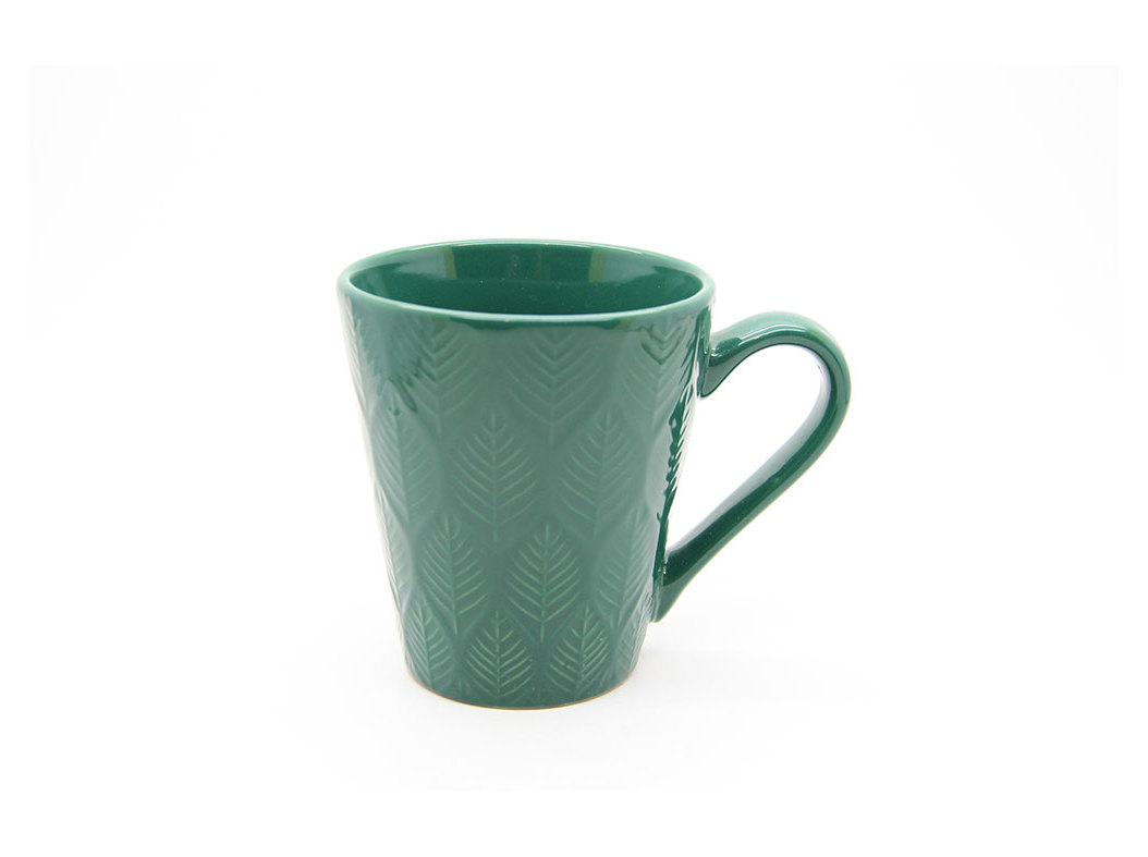CANECA GRÉS ACTUEL VERDE LEAF 30CL