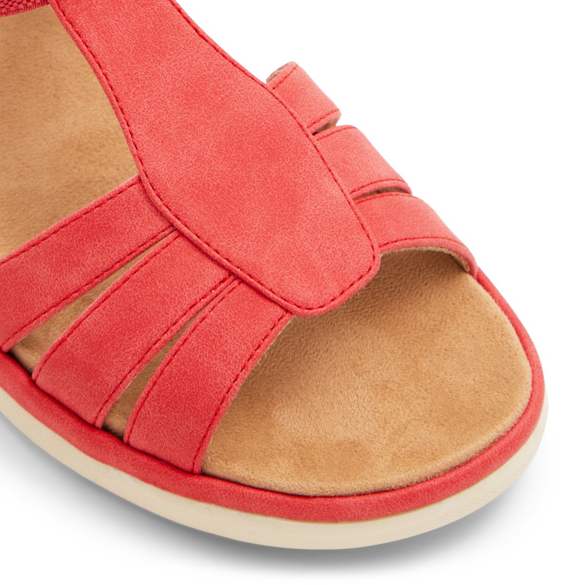 SOLEMATE-Amaria-Sandales à lanières - Platforme - Rouge