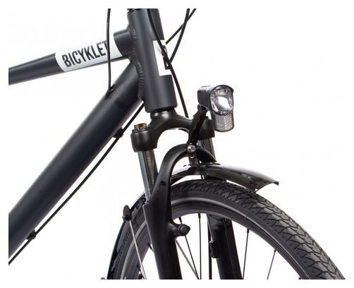 Vélo de Ville Bicyklet Léon Shimano Acera/Altus 8V 700 mm Noir Mat