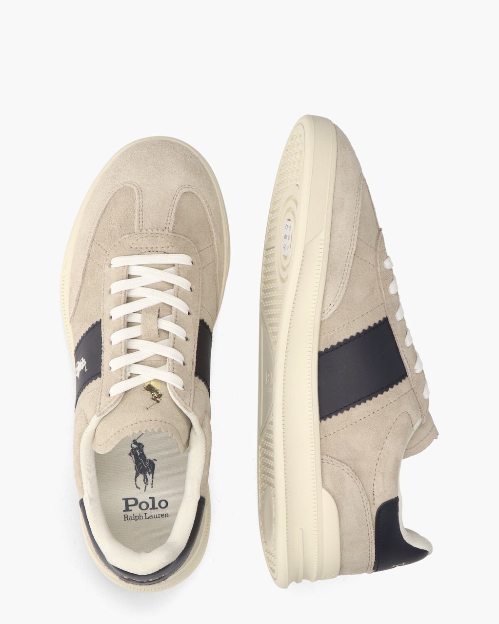 Polo Ralph Lauren Aera Beige/Donkerblauw Herensneakers