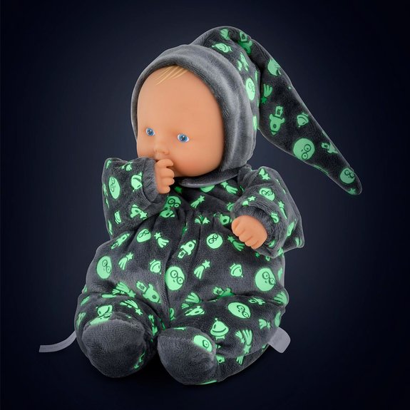 Mon doudou Babipouce brille dans la nuit