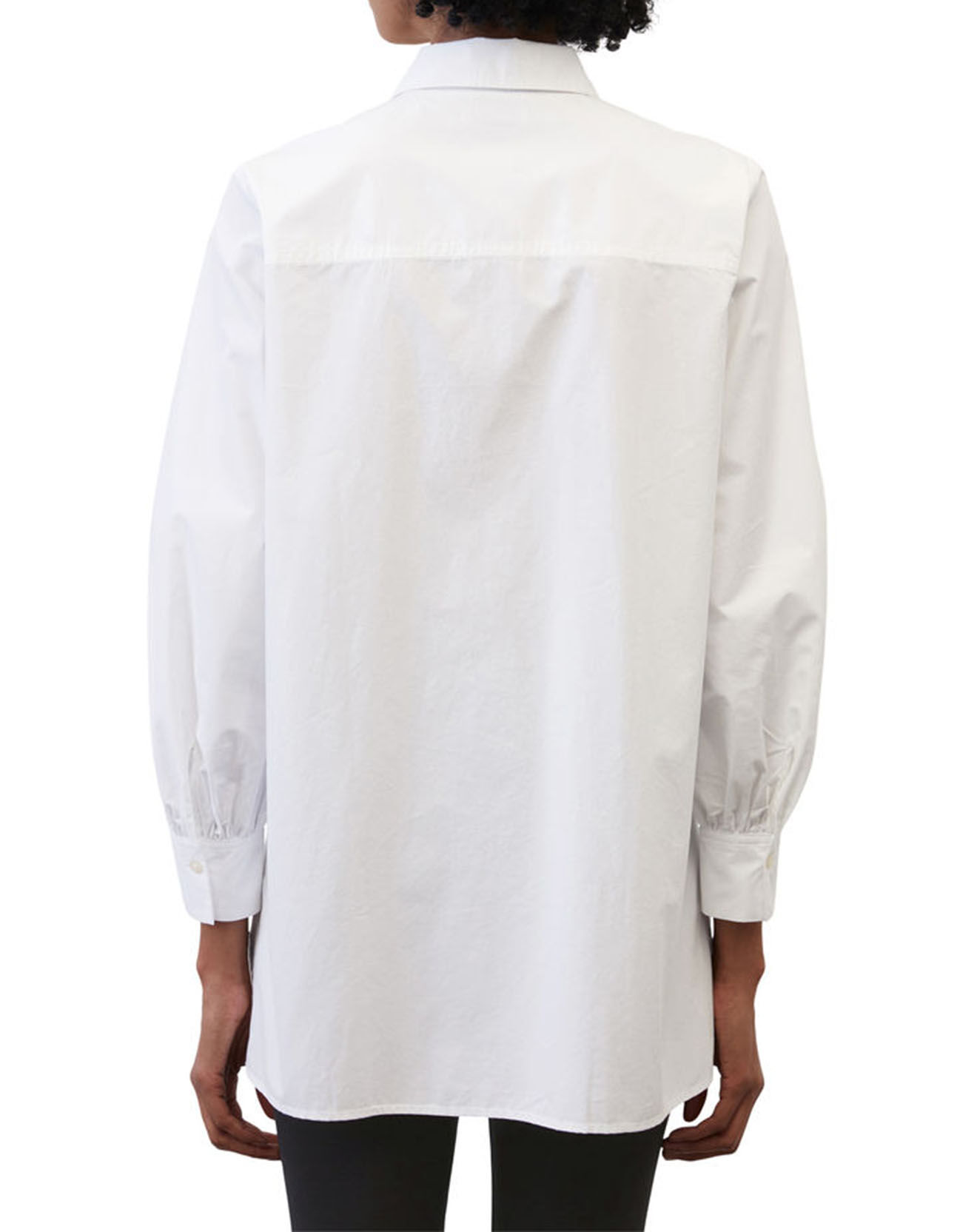 Marc O'Polo Chemise boyfriend en Popeline blanche