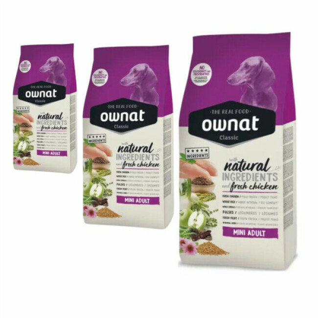 Croquettes Ownat Classic Mini Adult pour petit chien