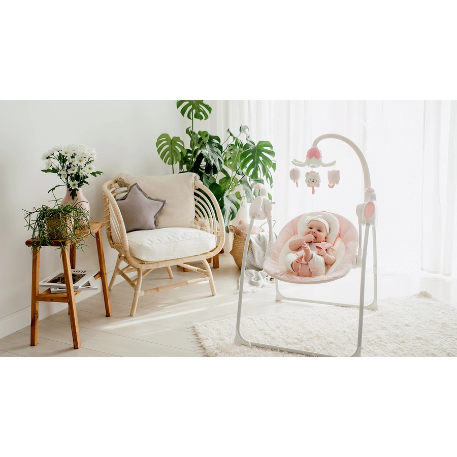 lionelo Babywippe Robin Pink