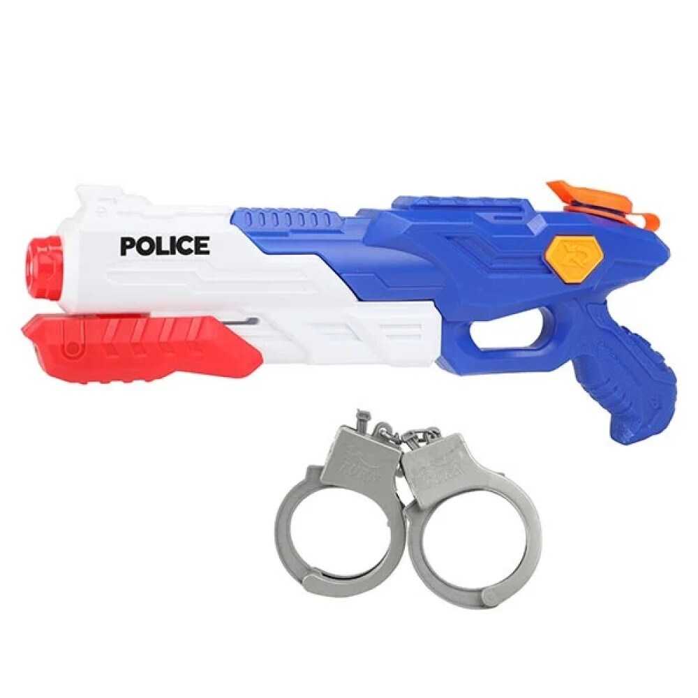 Polizei Wasserpistole mit Handschellen 40cm