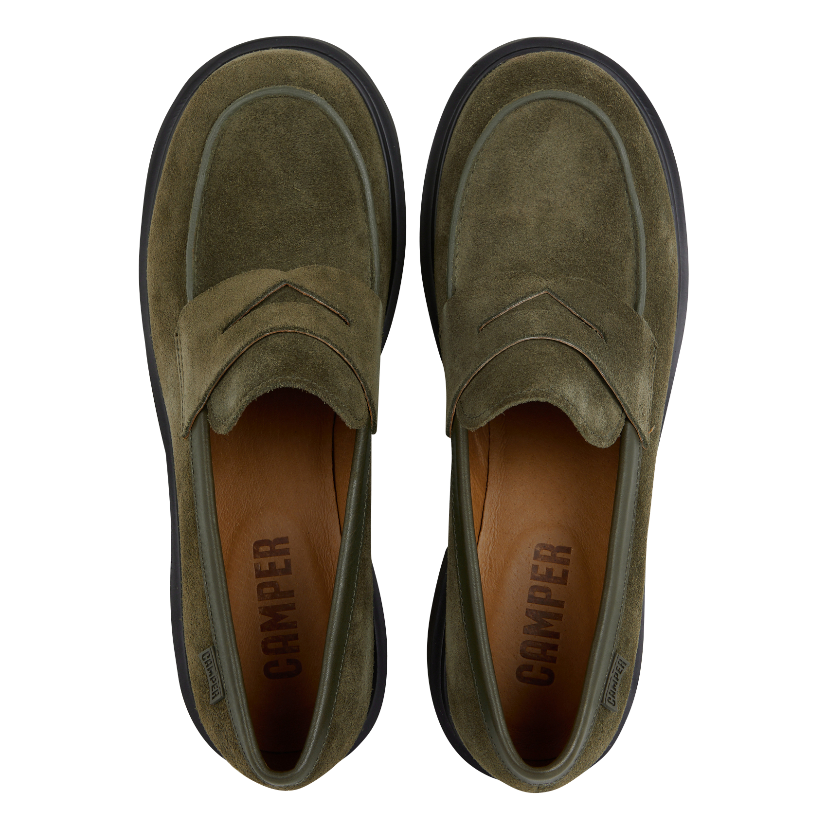 MILAH - Mocassins en cuir | Vert