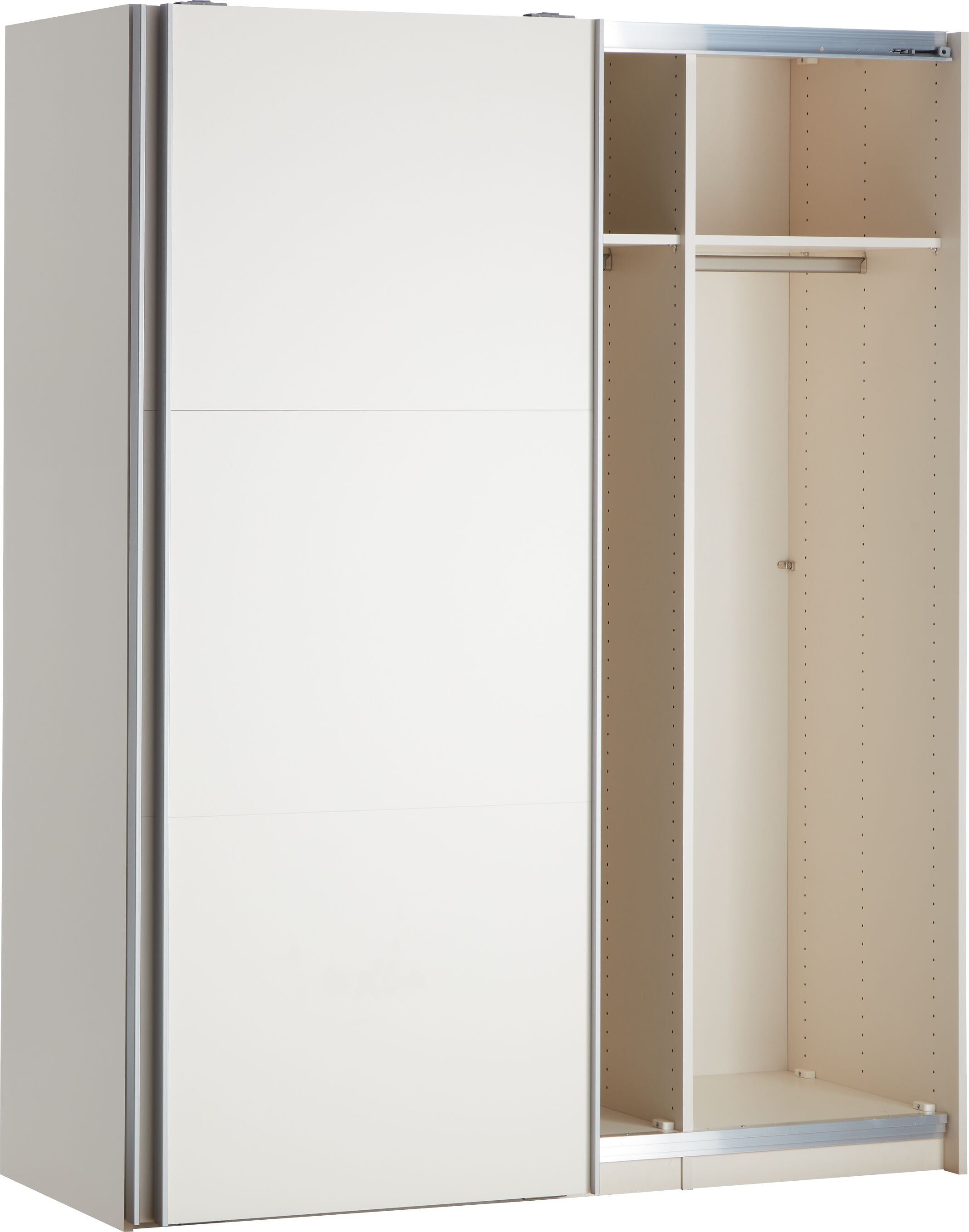 MODUL ONE Schwebetürenschrank - Creme / B: 152.0 cm x T: 65.0 cm x H: 195.0 cm
