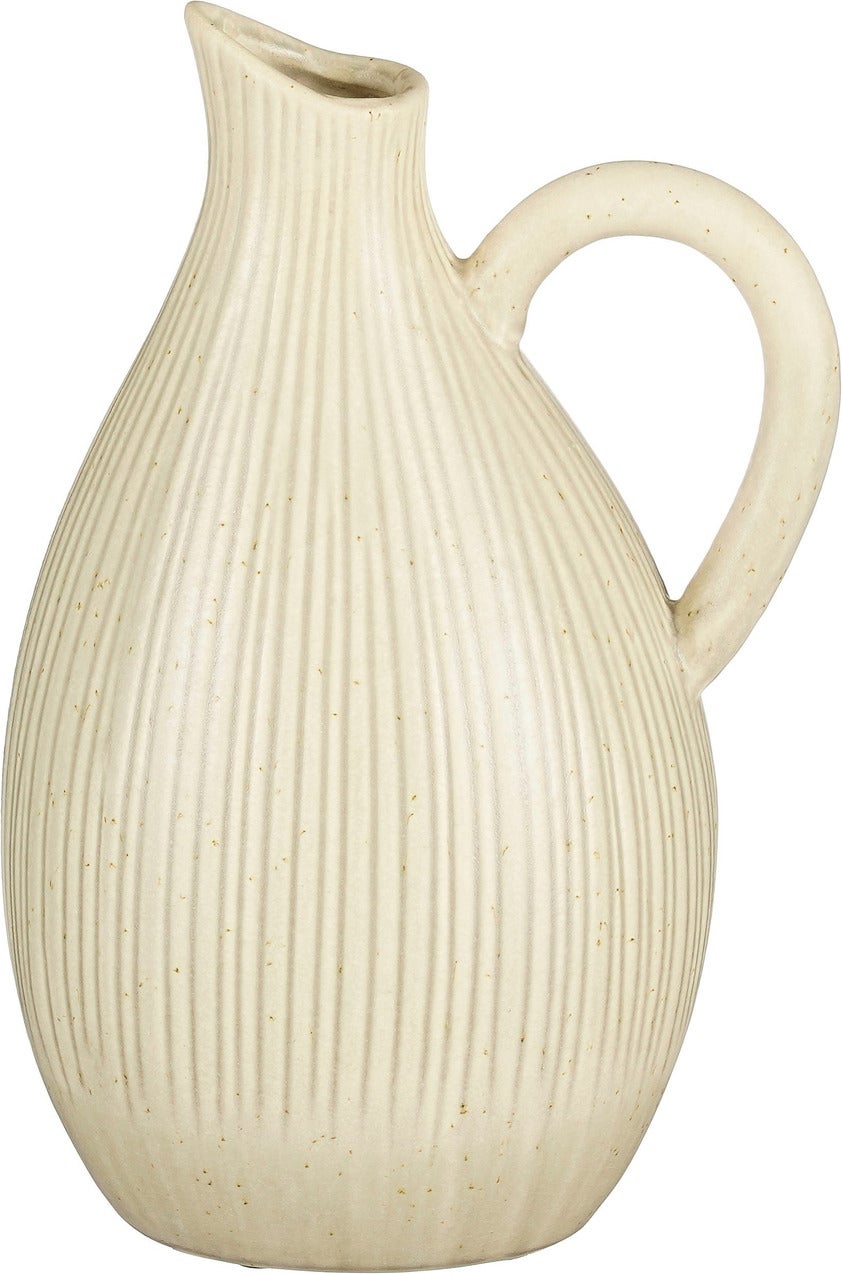 Mica Decorations vaas Puglia crème 18 x 14,5 x 28,5 cm