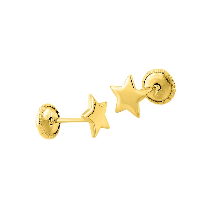 Boucles d'oreilles femme - Or 18 Carats - Etoile