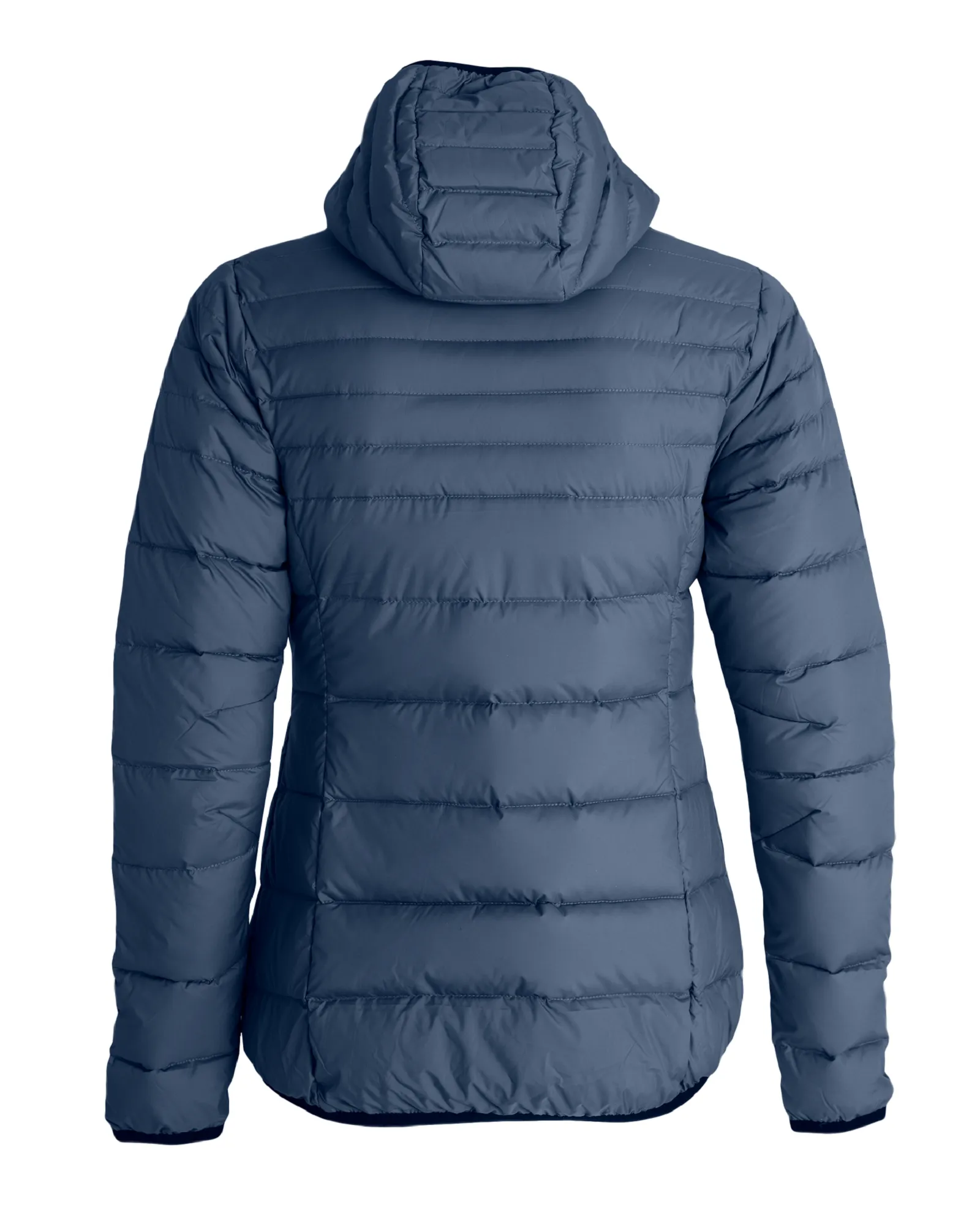 Tufte Wear Womens Ringsel Down Hooded Jacket Vintage Indigo