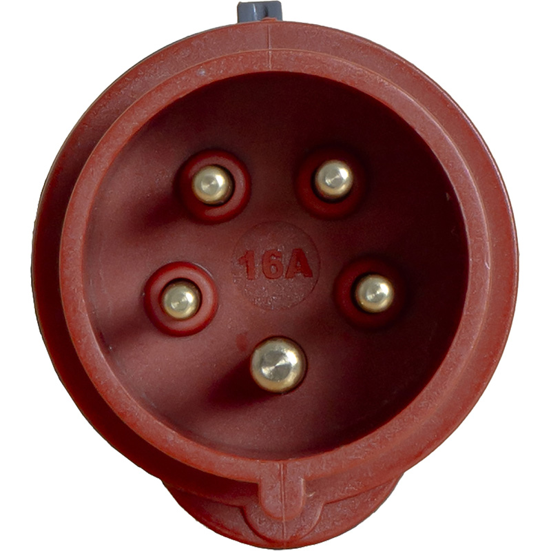Power CEE stekker 5-polig 16A IP44 Rood