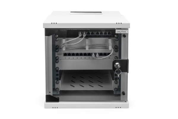 Digitus SOHO PRO Series - Rack kabinet - vægmonterbar - RAL 7035, lysegrå - 6U - 10