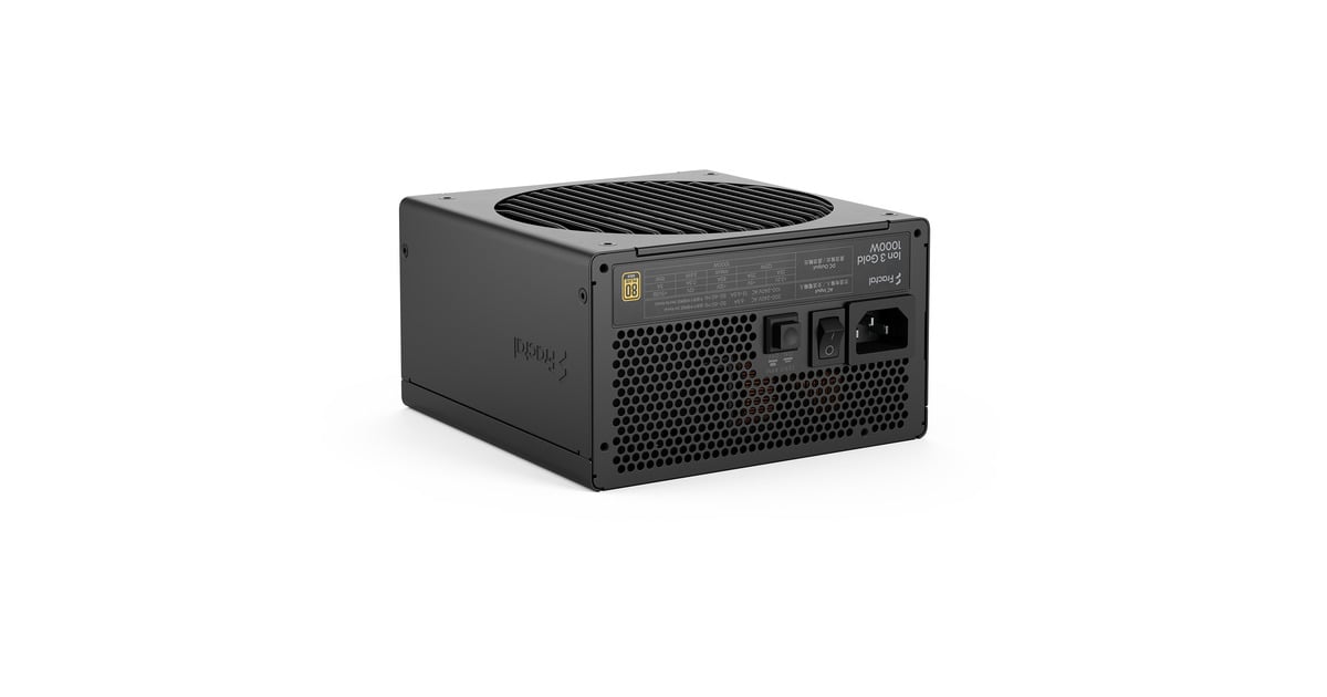 Fractal DesignION Gold 3 modulaire 1000 watt voeding   (Zwart, 1x 12V-2x6, 3x PCIe)