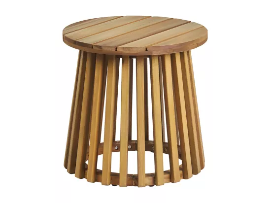 Table basse ronde en bois massif D40 cm - NASSAU