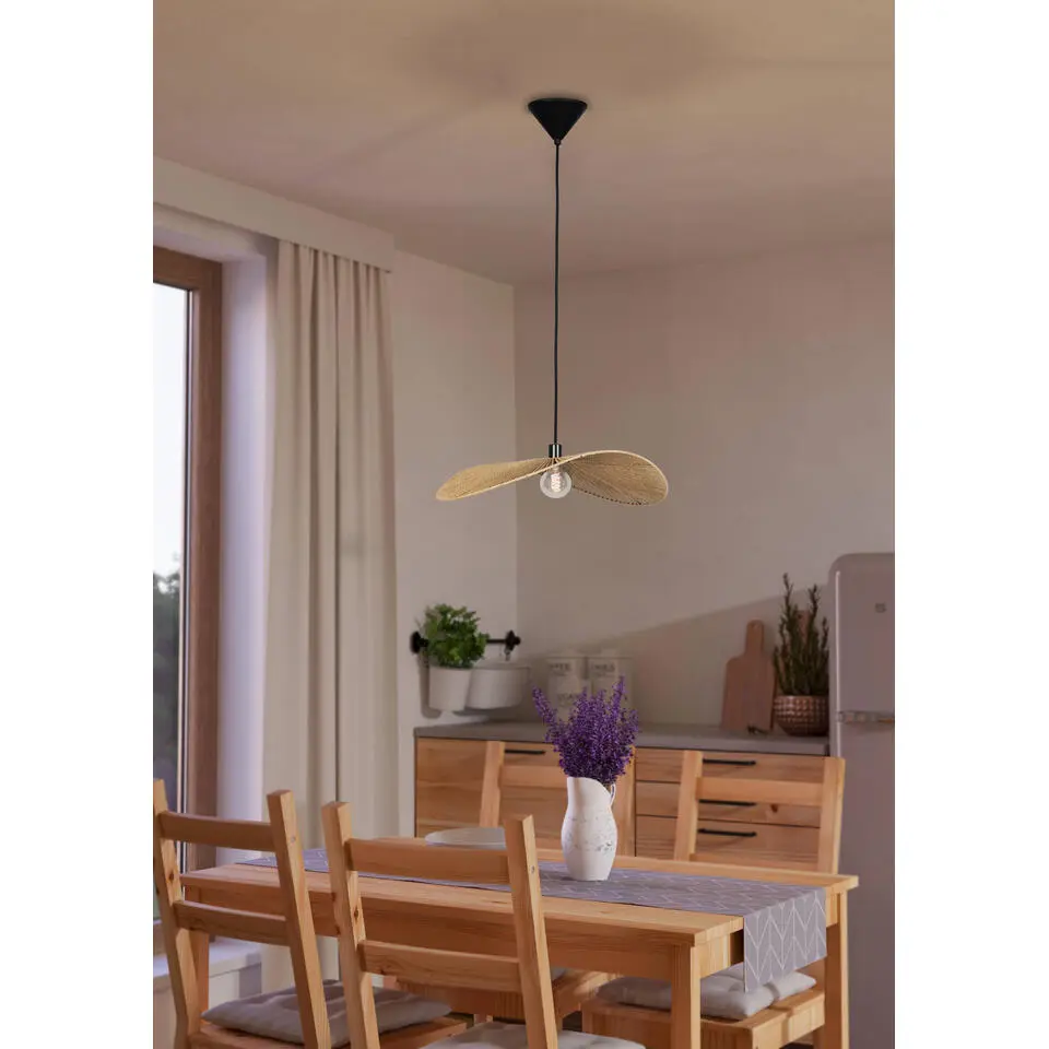 EGLO Siruela Hanglamp - E27 - Ø 80 cm - Papier - Natuur